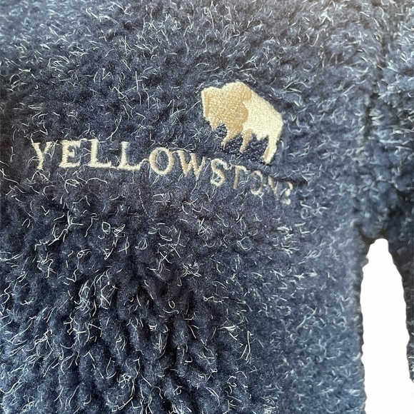 Arctic Image Yellowstone National Park Blue Zip Front Jacket‎ Sz S - Picture 5 of 8